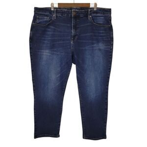 Ana New Apparel High-Waist Straight Leg Blue Jeans Size 24W